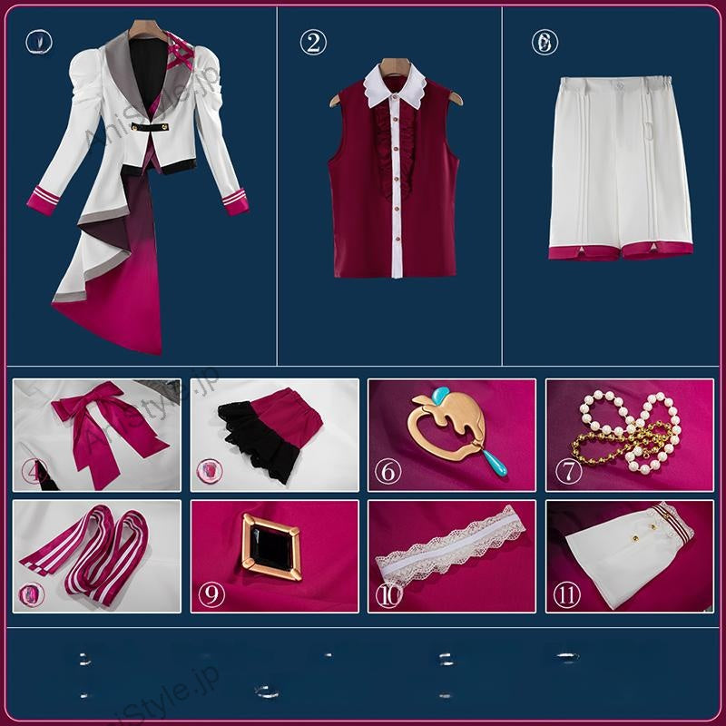 あんスタ風 Special for Princess! エス カンナ ユメ ライカ 【スノーホワイト衣装】 コスプレ衣装