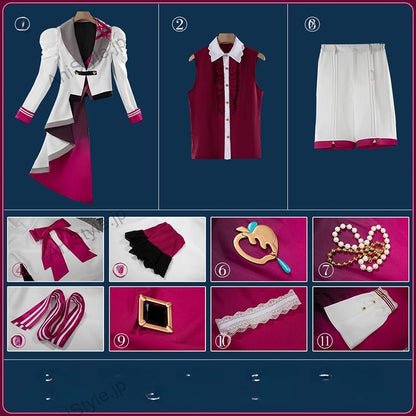 あんスタ風 Special for Princess! エス カンナ ユメ ライカ 【スノーホワイト衣装】 コスプレ衣装