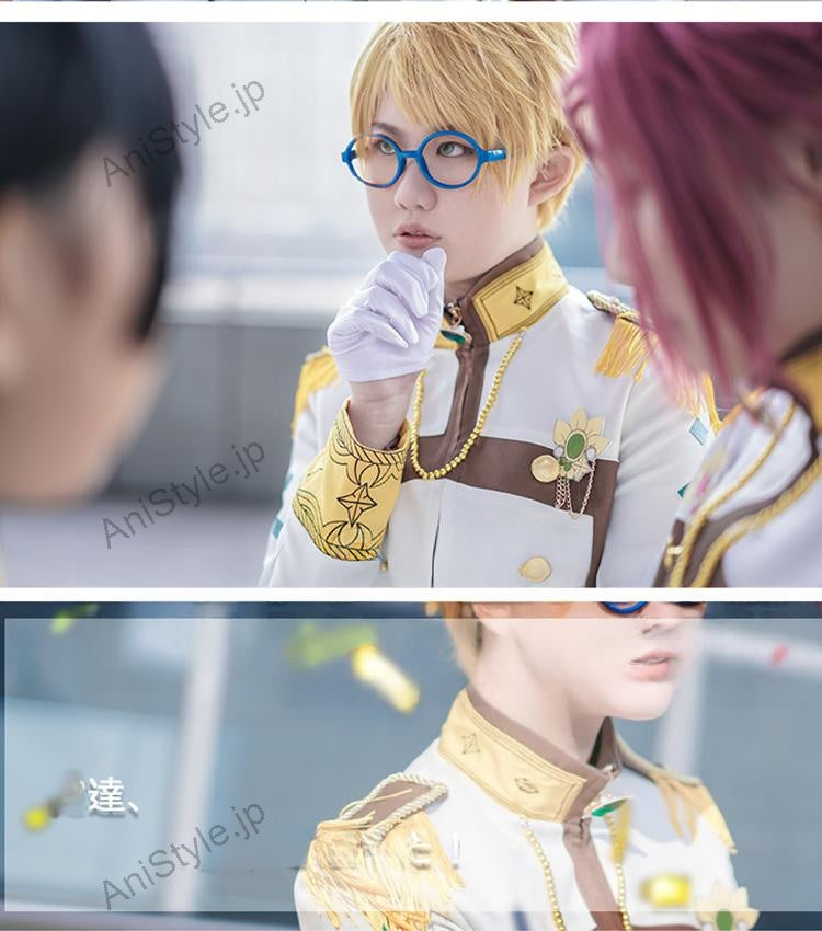 あんさんぶるスターズ！ユニットソングCD 第3弾 vol.10 Trickstar 遊木真 コスプレ衣装 刺繍版
