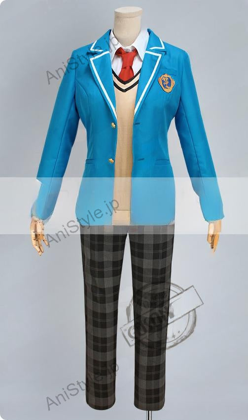 あんさんぶるスターズ！　夢ノ咲学院　男子制服　真白 友也　コスプレ衣装　ネクタイ3色セット
