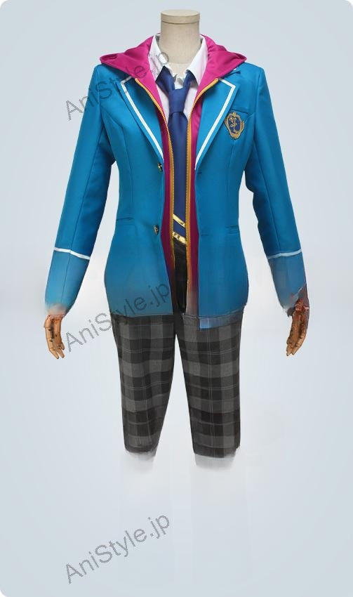 あんさんぶるスターズ！　夢ノ咲学院　男子制服　衣更真緒　コスプレ衣装　ネクタイ3色セット