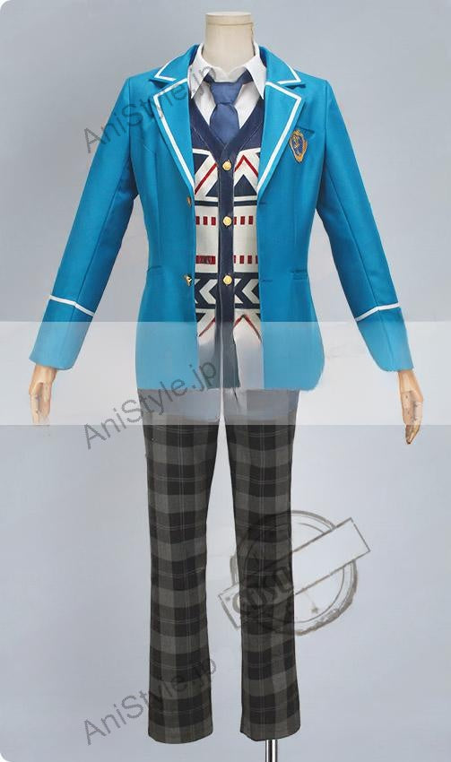 あんさんぶるスターズ！　夢ノ咲学院　男子制服　遊木真　コスプレ衣装　ネクタイ3色セット