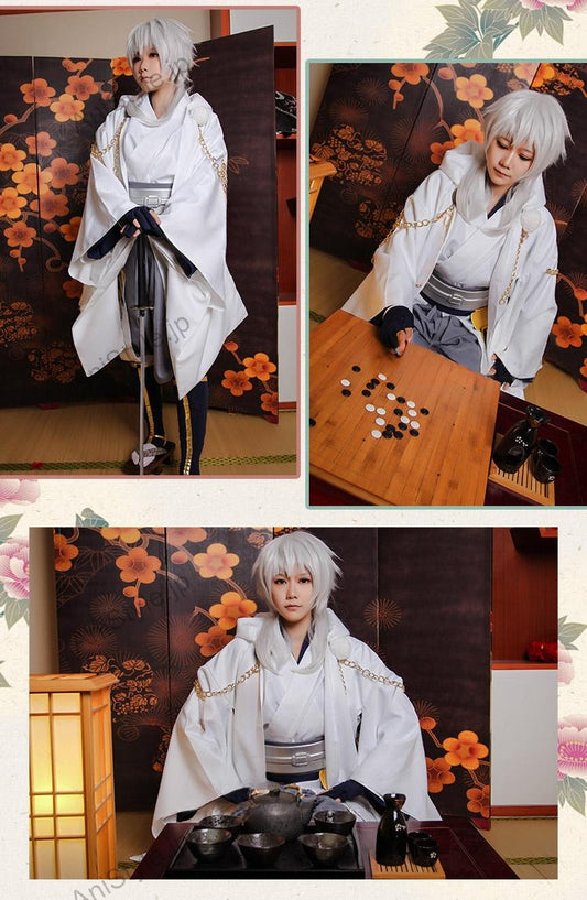 刀剣乱舞　鶴丸国永　コスプレ衣装　防具付き