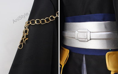 刀剣乱舞　鶴丸国永　黒バージョン　コスプレ衣装　防具付き