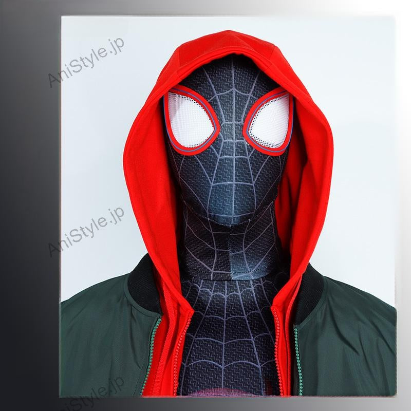 スパイダーマン·スパイダーバース マイルス·モラレス コスプレ衣装