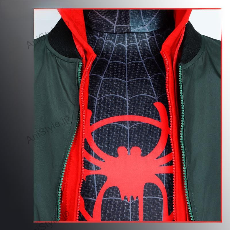 スパイダーマン·スパイダーバース マイルス·モラレス コスプレ衣装