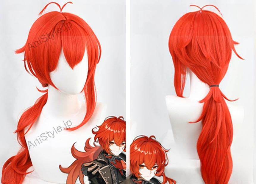 原神 モンド城 ディルック コスプレウィッグ
