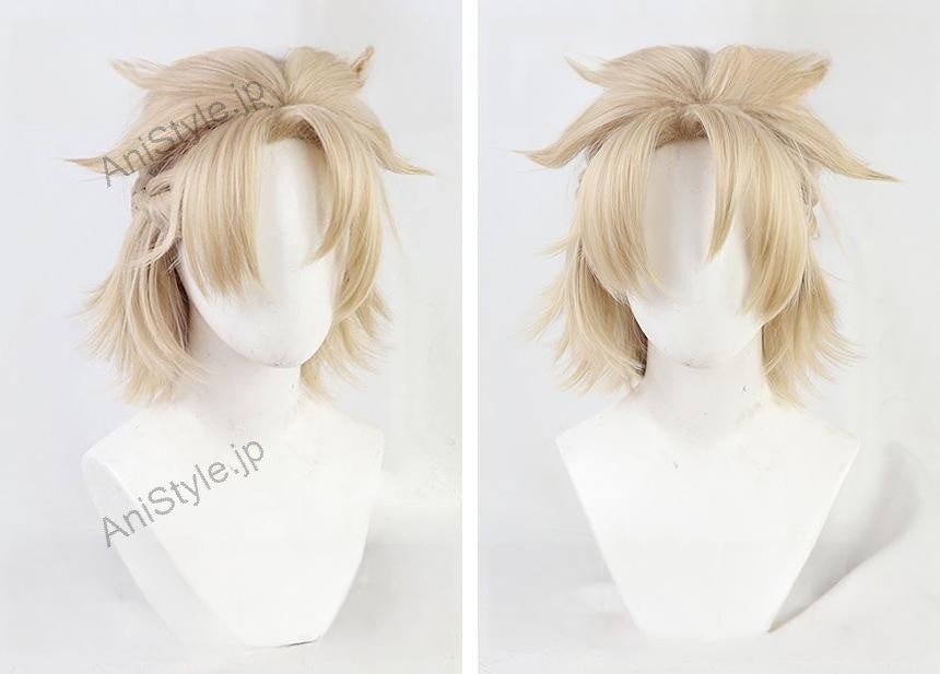 原神 モンド城 錬金術師 白亜の申し子 アルベド コスプレウィッグ
