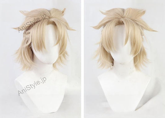 原神 モンド城 錬金術師 白亜の申し子 アルベド コスプレウィッグ