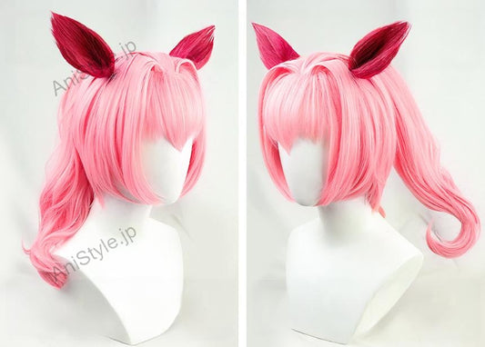 ウマ娘 プリティーダービー ハルウララ コスプレウィッグ 耳付き