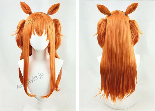 ウマ娘 プリティーダービー マヤノトップガン コスプレウィッグ 耳付き