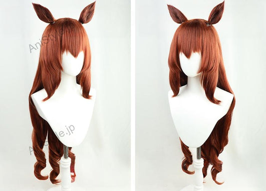 ウマ娘 プリティーダービー マルゼンスキー コスプレウィッグ 耳付き