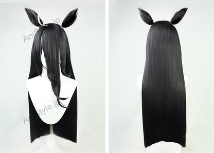 ウマ娘 プリティーダービー マンハッタンカフェ コスプレウィッグ 耳付き