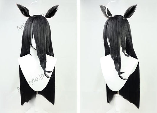 ウマ娘 プリティーダービー マンハッタンカフェ コスプレウィッグ 耳付き