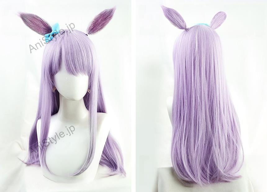 ウマ娘 プリティーダービー メジロマックイーン コスプレウィッグ 耳付き