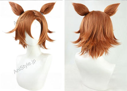 ウマ娘プリティーダービー テイエムオペラオー コスプレウイッグ 耳付き