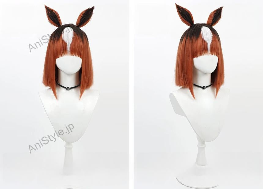 ウマ娘プリティーダービー トランセンド コスプレウィッグ 耳付き