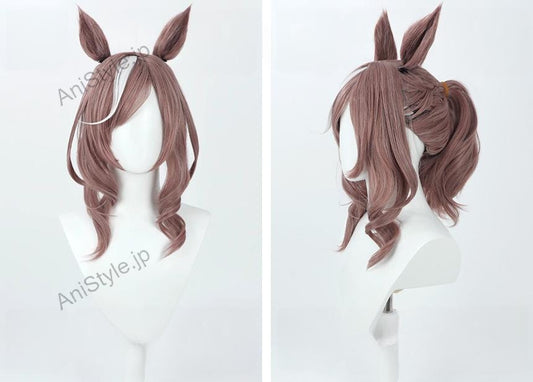 ウマ娘プリティーダービー マチカネタンホイザ コスプレウィッグ 耳付き