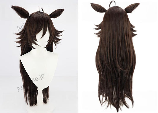 ウマ娘プリティーダービー ミスターシービー コスプレウィッグ 耳付き