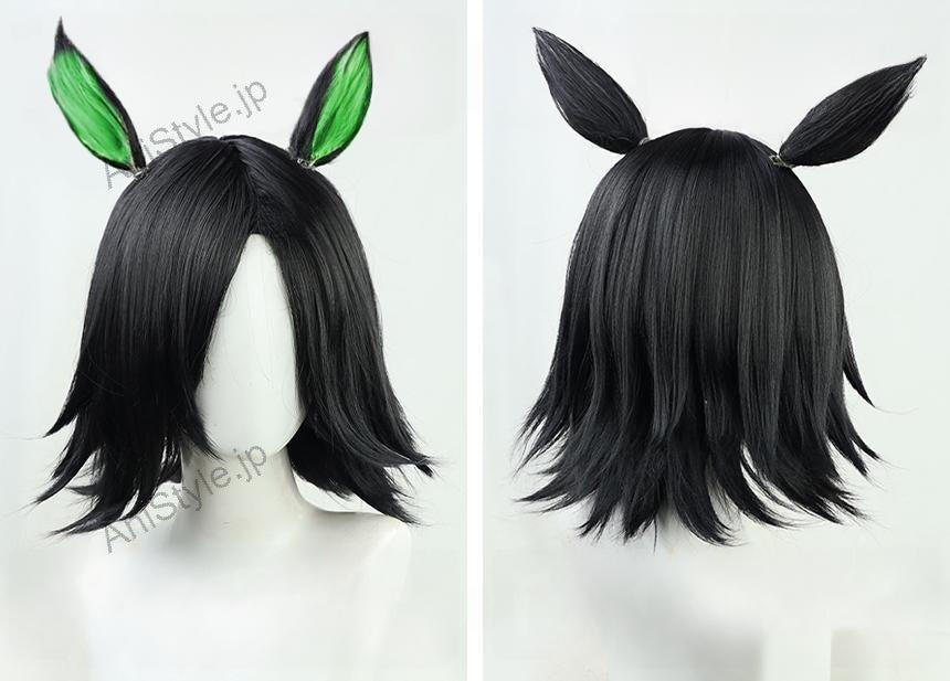ウマ娘 プリティーダービー ウイニングチケット コスプレウィッグ 耳付き