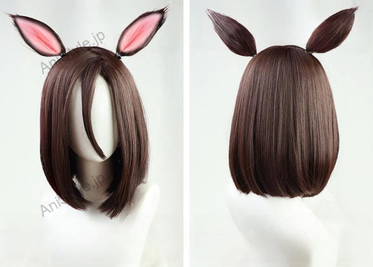 ウマ娘 プリティーダービー エアグルーヴ コスプレウィッグ 耳付き