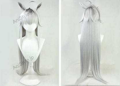 ウマ娘 プリティーダービー オグリキャップ コスプレウィッグ 耳付き