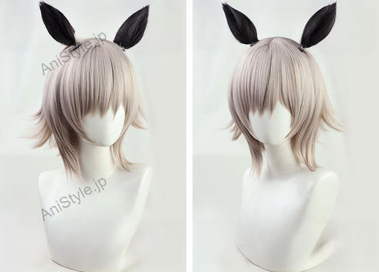 ウマ娘 プリティーダービー カレンチャン コスプレウィッグ 耳付き