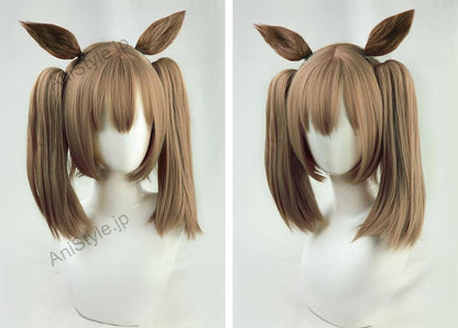 ウマ娘 プリティーダービー スマートファルコン コスプレウィッグ 耳付き