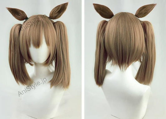ウマ娘 プリティーダービー スマートファルコン コスプレウィッグ 耳付き