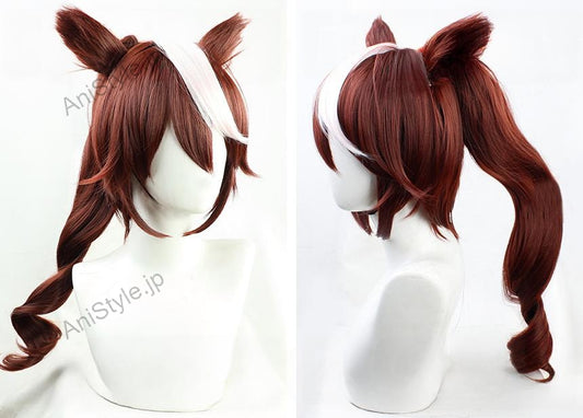 ウマ娘 プリティーダービー トウカイテイオー コスプレウィッグ 耳付き