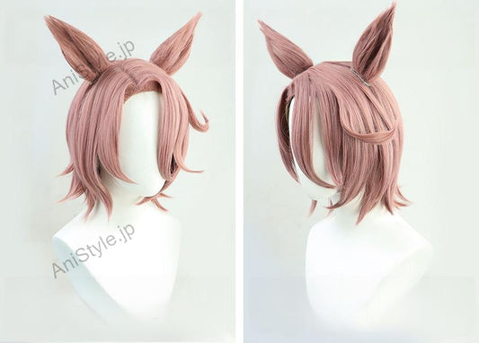 ウマ娘 プリティーダービー ナリタタイシン コスプレウィッグ 耳付き