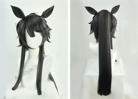 ウマ娘 プリティーダービー ナリタブライアン コスプレウィッグ 耳付き