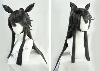 ウマ娘 プリティーダービー ナリタブライアン コスプレウィッグ 耳付き