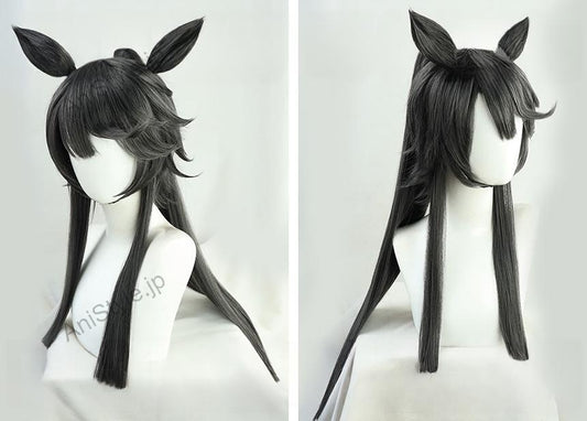 ウマ娘 プリティーダービー ナリタブライアン コスプレウィッグ 耳付き