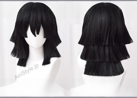 鬼滅の刃 伊黒小芭内 コスプレウィッグ
