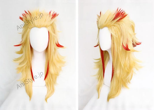 鬼滅の刃 煉獄杏寿郎 コスプレウィッグ