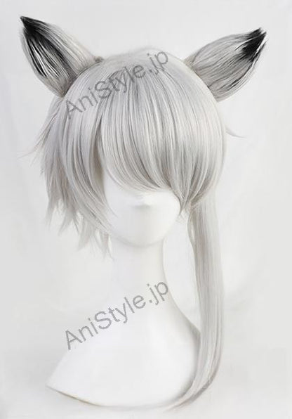 アークナイツ アオスタ コスプレウィッグ 耳付き