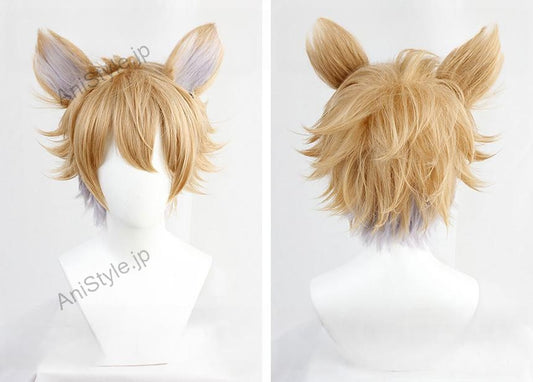 ツイステッドワンダーランド ツイステ ラギー．ブッチ コスプレウィッグ 耳付き