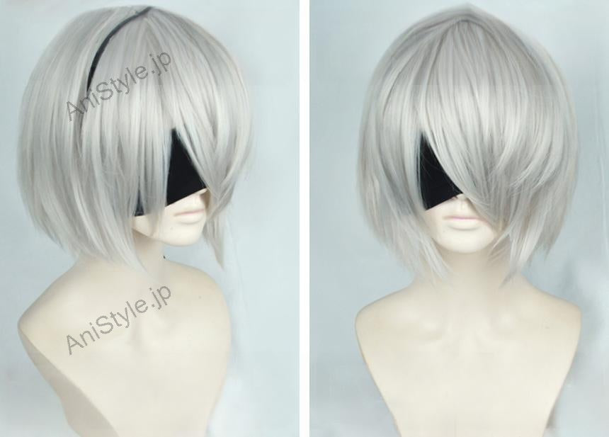 NieR Automata ニーア オートマタ 2B(ヨルハ二号B型) コスプレウィッグ