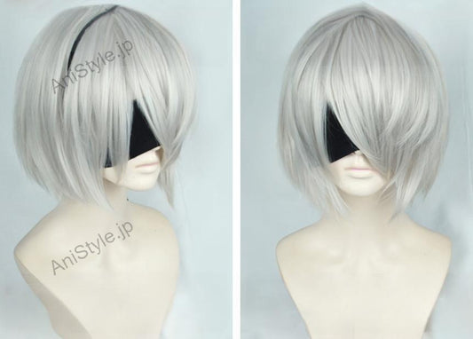 NieR Automata ニーア オートマタ 2B(ヨルハ二号B型) コスプレウィッグ