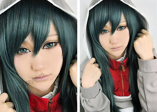 カゲロウプロジェクト　キド(木戸つぼみ)　深い緑　コスプレウィッグ