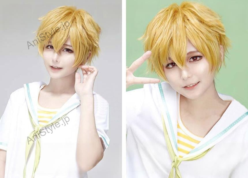 Free! フリー　岩鳶高校　葉月渚　コスプレウィッグ