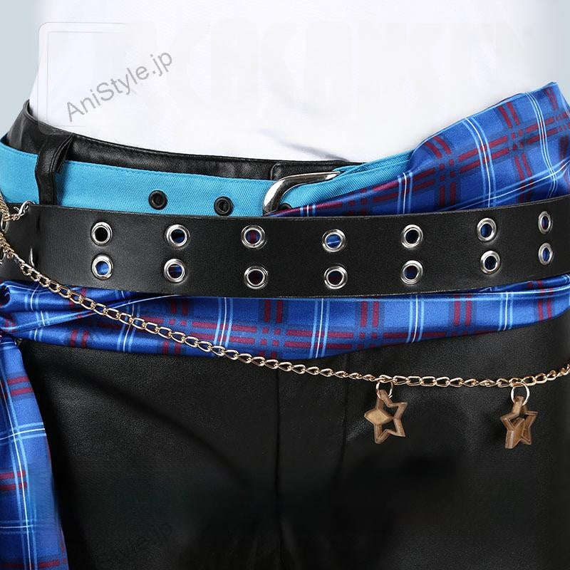 あんさんぶるスターズ! 復刻スカウト Trickstar編 氷鷹北斗 コスプレ衣装（合皮パンツ）