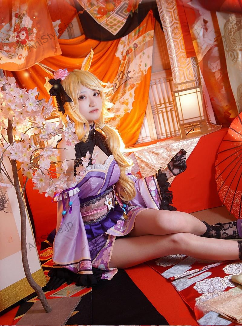ウマ娘プリティーダービー 「晩秋、囃子響きたる」 ゴールドシチー 和服 コスプレ衣装