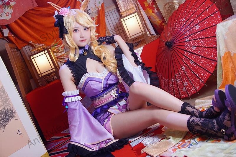 ウマ娘プリティーダービー 「晩秋、囃子響きたる」 ゴールドシチー 和服 コスプレ衣装