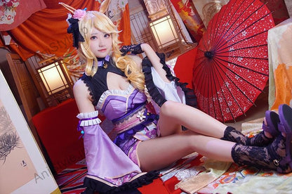 ウマ娘プリティーダービー 「晩秋、囃子響きたる」 ゴールドシチー 和服 コスプレ衣装