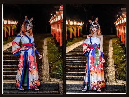 ウマ娘プリティーダービー 「晩秋、囃子響きたる」 シンボリルドルフ 和服 コスプレ衣装