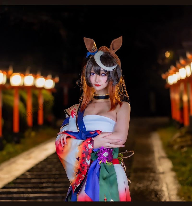 ウマ娘プリティーダービー 「晩秋、囃子響きたる」 シンボリルドルフ 和服 コスプレ衣装