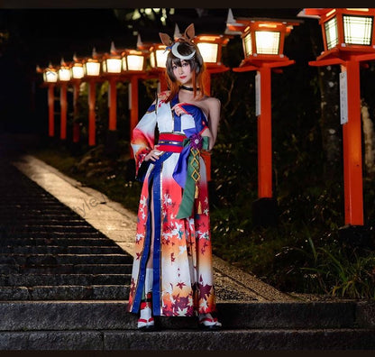 ウマ娘プリティーダービー 「晩秋、囃子響きたる」 シンボリルドルフ 和服 コスプレ衣装