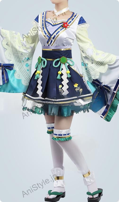 ウマ娘プリティーダービー サトノダイヤモンド 新衣装 [花形・弥栄之翠] 巫女風衣装 コスプレ衣装